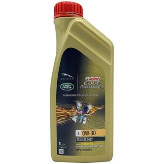 Моторное масло Edge Professional Titanium E Jaguar/Land Rover 0W-30, 1 л (15CAA9) - CASTROL 15CAA4