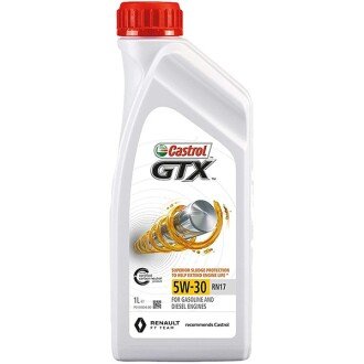 Моторное масло GTX RN17 5W-30, 1 л - CASTROL 15CC2F (фото 1)