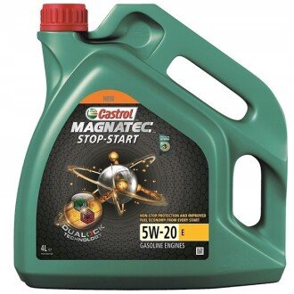 Моторное масло Magnatec Stop-Start E 5W-20, 4 л (15F9CE/15D8EF) - CASTROL 15CC56