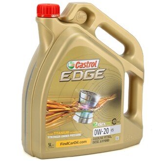 Моторна олива Edge Titanium C5 0W-20, 5 л - CASTROL 15CC96 (фото 1)