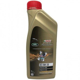 Моторна олива Edge Professional Titanium E C5 Jaguar/Land Rover 0W-20, 1 л (15DA1E) - CASTROL 15F76C