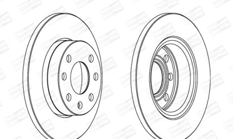 Гальмівний диск - CHAMPION 561158CH