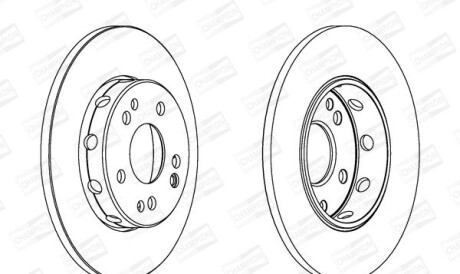 Db диск тормозной передн. w124 - CHAMPION 561332CH