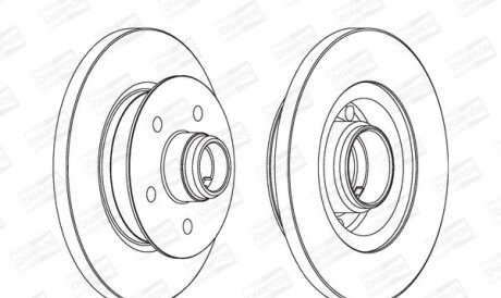 Vw диск тормозной передн.t3 86- - (251407617L, 251407617F, 251407617K) CHAMPION 561437CH-1