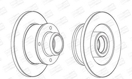 Гальмівний диск - CHAMPION 561460CH-1