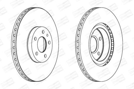 Диск гальмівний - CHAMPION 561520CH