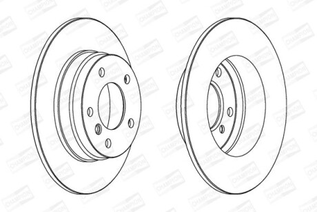 Диск гальмівний - CHAMPION 561552CH