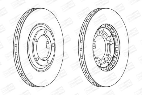 Диск гальмівний - CHAMPION 561580CH