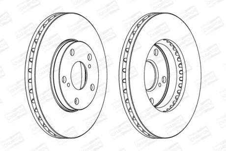Диск гальмівний - CHAMPION 561676CH