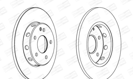 Db диск тормозной перед. w202 93- - CHAMPION 561696CH