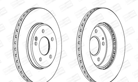 Db диск тормозной передний w202 93- - CHAMPION 561697CH