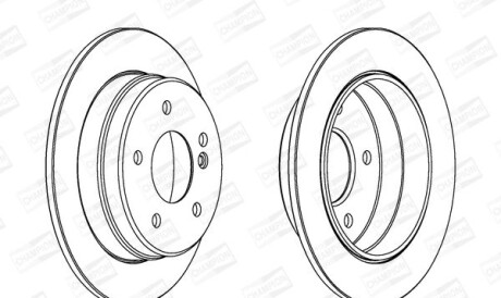 Db диск тормозной задний w202 93- - CHAMPION 561698CH