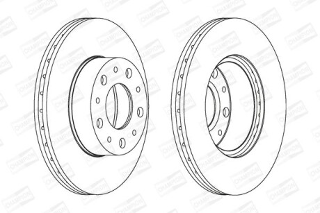 Диск гальмівний - CHAMPION 561984CH