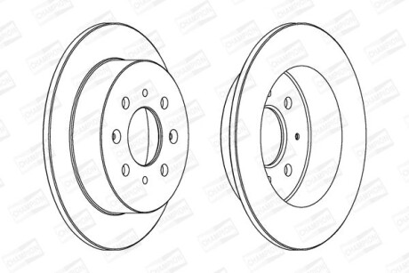 Диск гальмівний - CHAMPION 562016CH