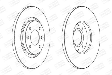 Диск гальмівний - CHAMPION 562044CH