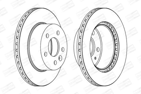 Диск гальмівний - CHAMPION 562054CH