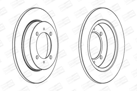 Диск гальмівний - CHAMPION 562059CH