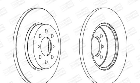 Rover диск тормозной передний 200,400 1.4/2.0 90- - (sdb100500) CHAMPION 562082CH