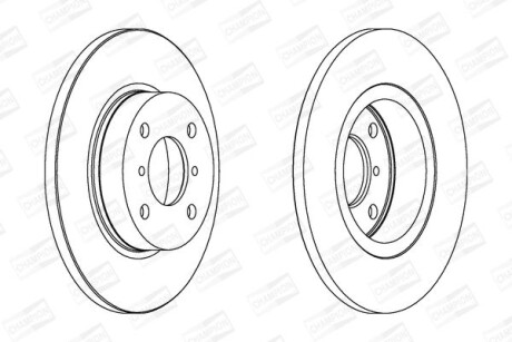 Диск гальмівний - CHAMPION 562124CH