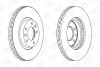 Диск гальмівний передній (кратно 2) Peugeot 407 (04-11), 508 (10-18) - (4246V4, 4249L3, 4246P7) CHAMPION 562126CH (фото 1)