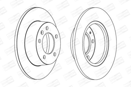 Диск гальмівний - CHAMPION 562164CH