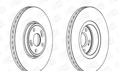 1 Гальмівний диск - CHAMPION 562187CH1