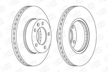 Диск гальмівний - CHAMPION 562190CH-1
