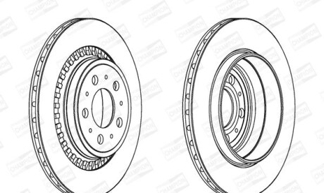 Диск гальмівної - (8624926) CHAMPION 562218CH