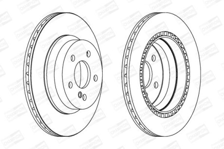 Диск гальмівний - CHAMPION 562242CH