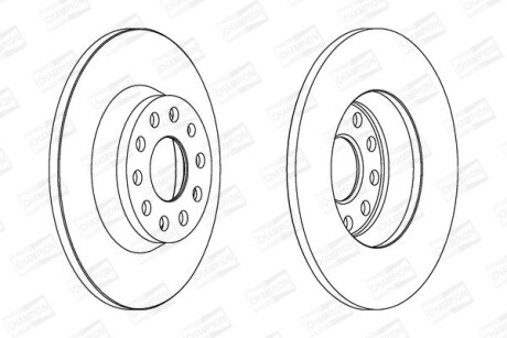 Диск гальмівний - CHAMPION 562258CH