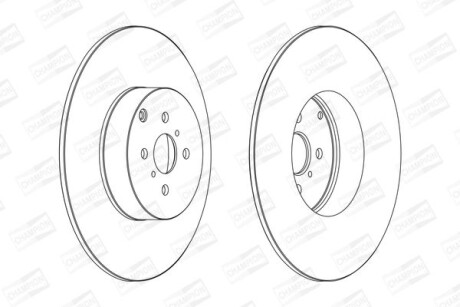 Диск гальмівний - CHAMPION 562261CH