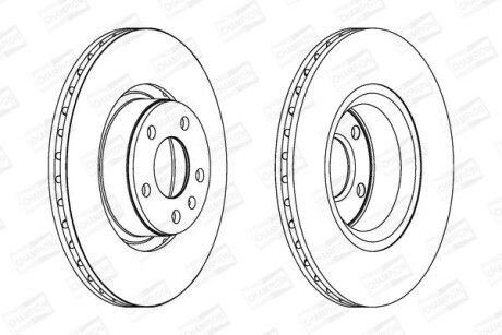 Диск гальмівний - CHAMPION 562271CH