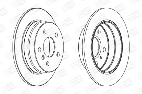 Диск гальмівний - CHAMPION 562274CH