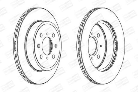 Диск гальмівний - CHAMPION 562308CH