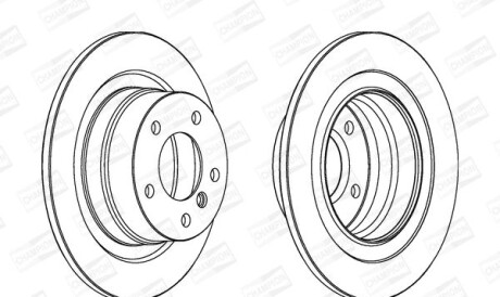 Bmw диск тормозной задн.1 e81/87,3 e90 03- - CHAMPION 562310CH