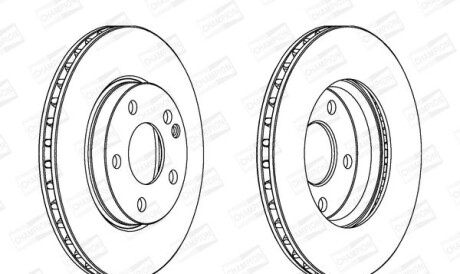 Db диск тормозной передн.a-class w169,b-class w245 04 - - CHAMPION 562312CH