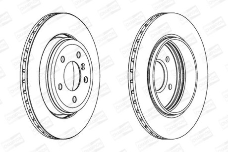 Диск гальмівний - CHAMPION 562318CH