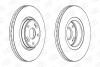 Диск тормозной передний (кратно 2) Renault Laguna II (Bg0/1_) (01-07, Laguna II Grandtour (Kg0/1_) (01-07) - (7701206614, 8200007122) CHAMPION 562381CH (фото 1)