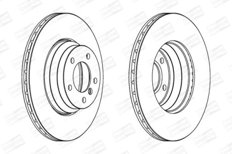 Диск гальмівний - CHAMPION 562395CH-1