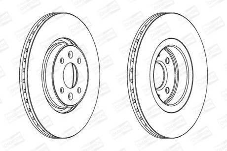 Диск гальмівний - CHAMPION 562410CH