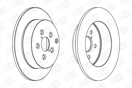 Диск гальмівний - CHAMPION 562418CH