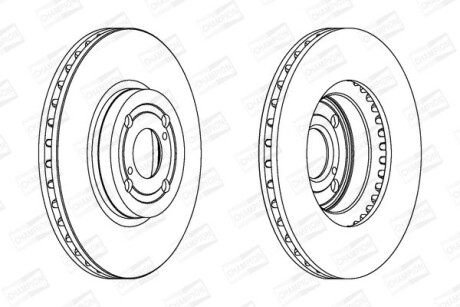 Диск гальмівний - CHAMPION 562435CH