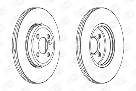 Диск гальмівний - CHAMPION 562444CH