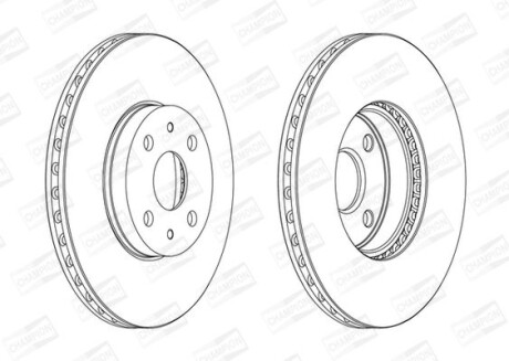 Диск гальмівний - CHAMPION 562452CH