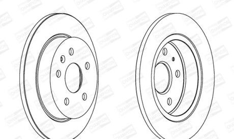 Opel диск тормозной задн.&quot,16&quot, insignia 08- - CHAMPION 562461CH