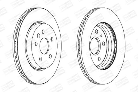 Диск гальмівний - CHAMPION 562463CH