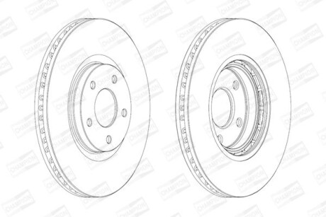 Диск гальмівний - CHAMPION 562465CH