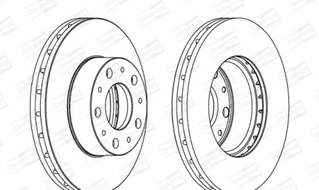 Citroen диск тормозной передн.jumper,fiat ducato,boxer 06- - CHAMPION 562468CH