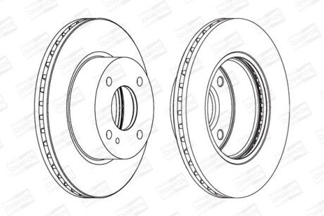 Диск гальмівний - CHAMPION 562539CH