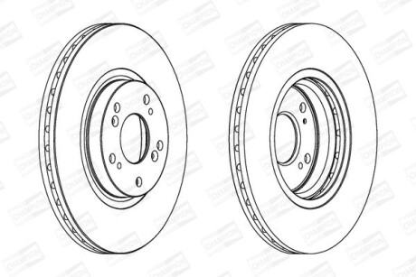 Диск гальмівний - ((45251SEAE30)) CHAMPION 562546CH